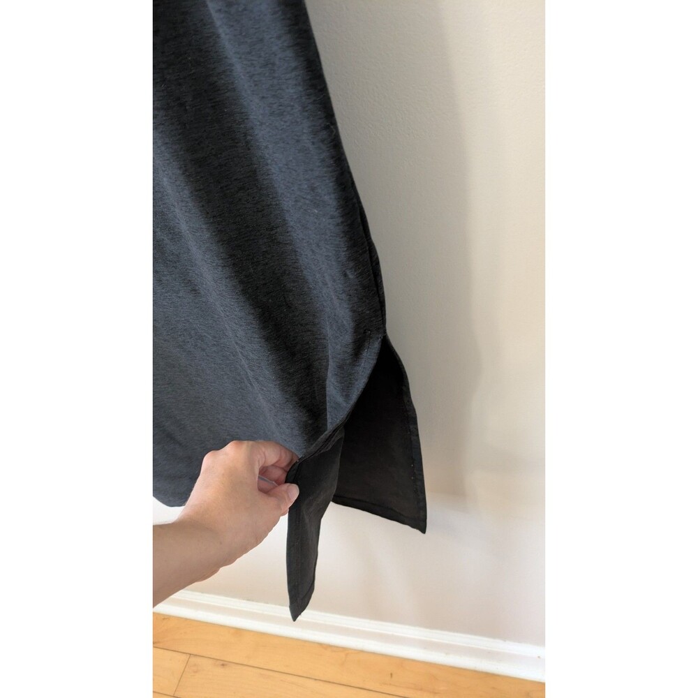 Beyond Yoga Spacedye Icon Midi Dress Darkest Night Black Charcoal Stretch Large - Picture 2 of 10